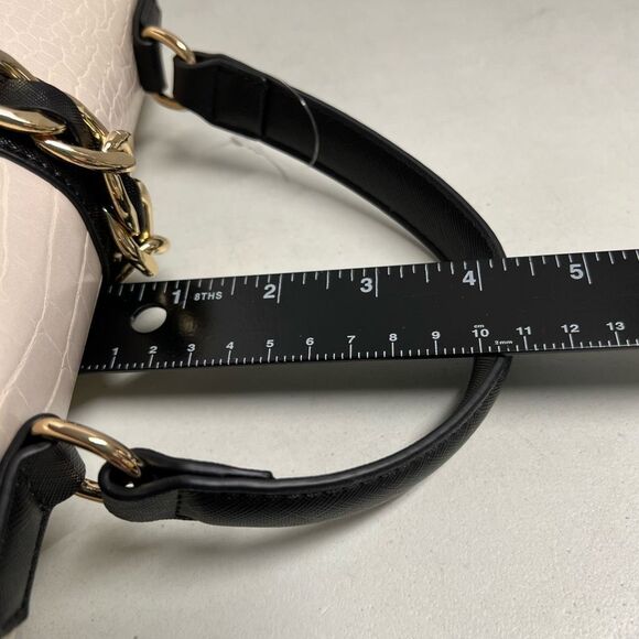 ALDO Dallamaraen Women’s‎ Top Handle Crossbody New Without Tags Black Tan Cream - Picture 4 of 14